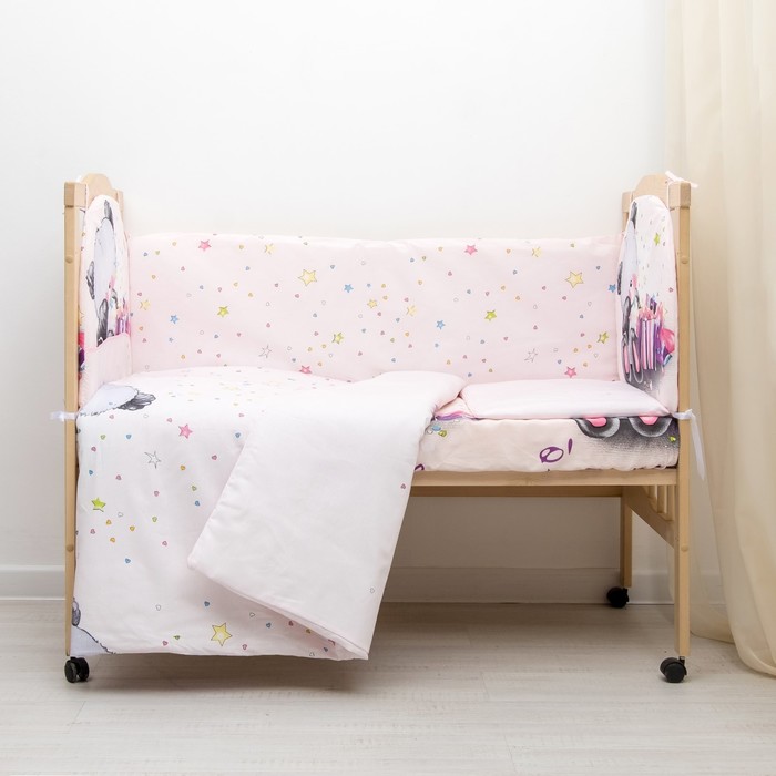 К-т в кровать Счастливчик 6пр., голубой, бязь/аэрофайбер, 120г/м, хл100%