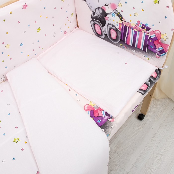 К-т в кровать Счастливчик 6пр., голубой, бязь/аэрофайбер, 120г/м, хл100%