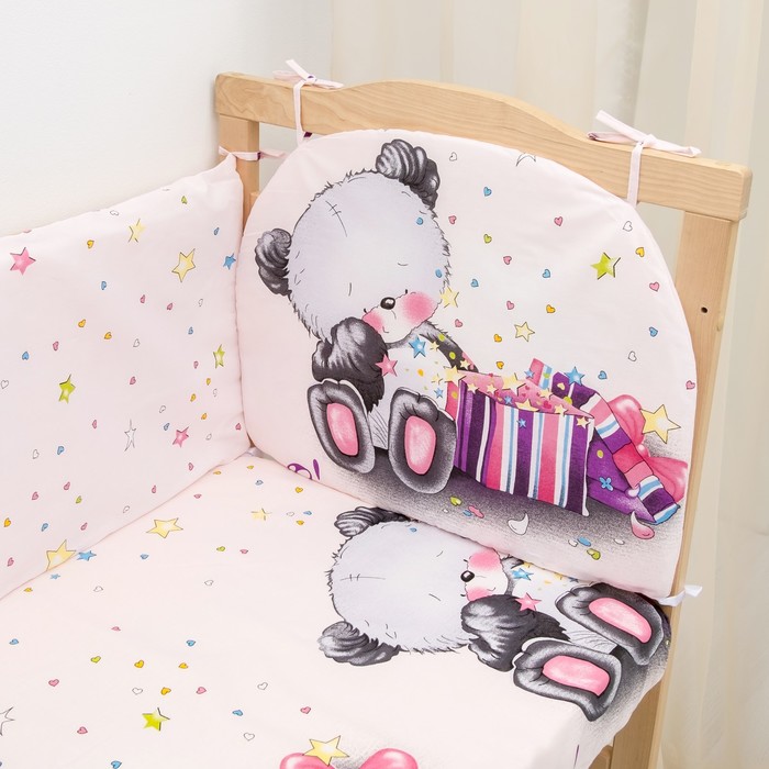 К-т в кровать Счастливчик 6пр., голубой, бязь/аэрофайбер, 120г/м, хл100%