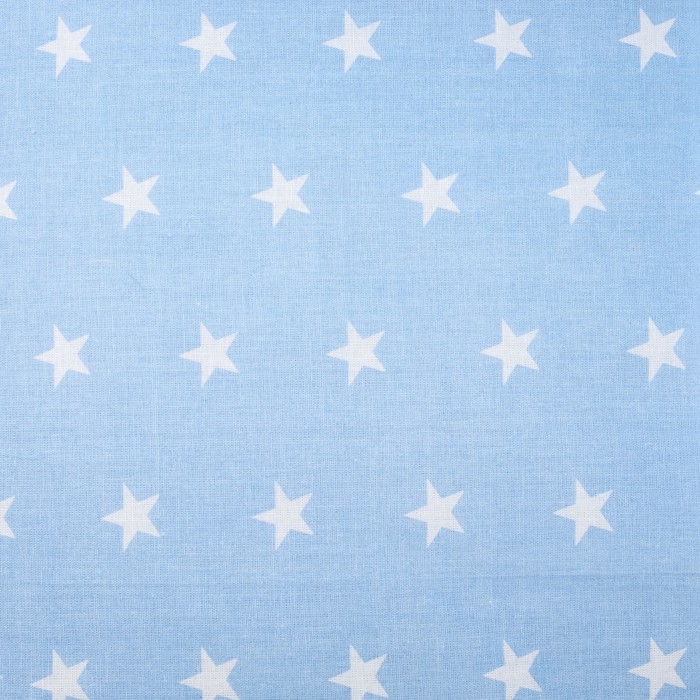 Комплект в кроватку 6 пр. "Ноченька" (борт из 4-х частей), цвет голубой, бязь хл100%