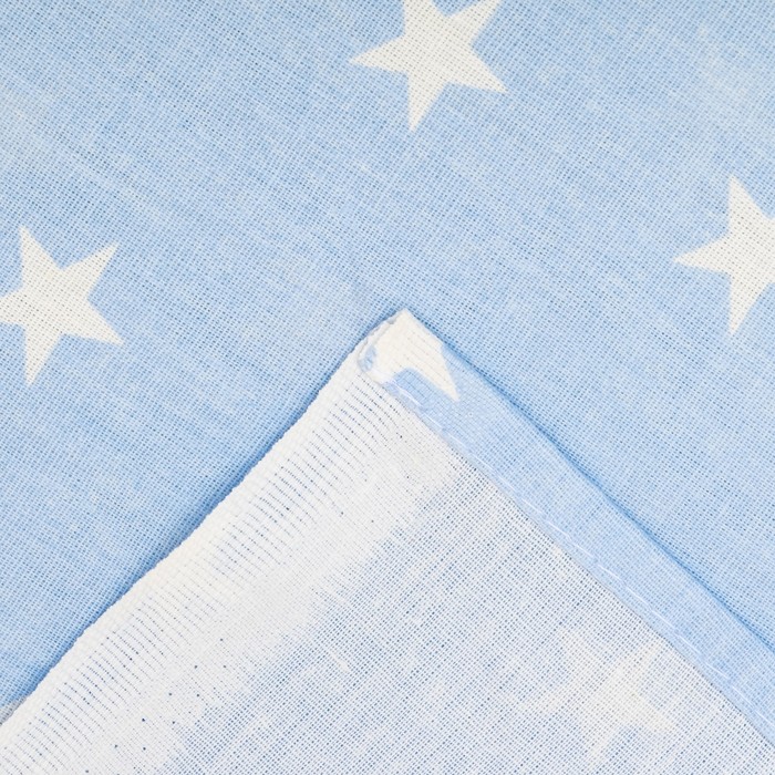 Комплект в кроватку 6 пр. "Мечта" (борт из 4-х частей), цвет голубой, бязь хл100%