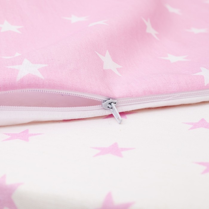 Комплект в кроватку 6 пр. "Мечта" (борт из 4-х частей), цвет розовый, бязь хл100%