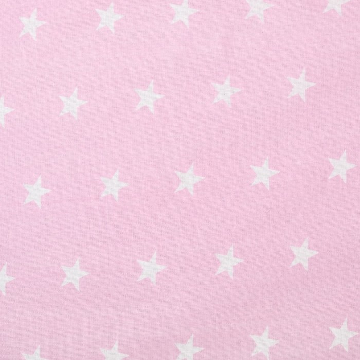 Комплект в кроватку 7 пр. "Ноченька" (борт из 4-х частей), цвет розовый, бязь хл100%