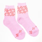 Носки женские махровые, цвет светло-розовый, размер 23-25