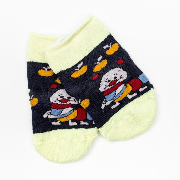 Носки детские махровые, цвет синий, размер 14-16