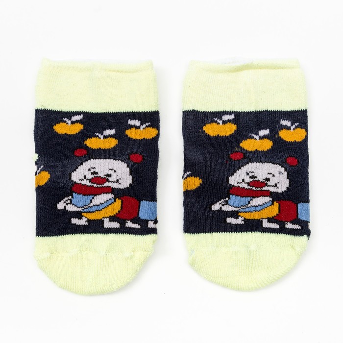 Носки детские махровые, цвет синий, размер 12-14