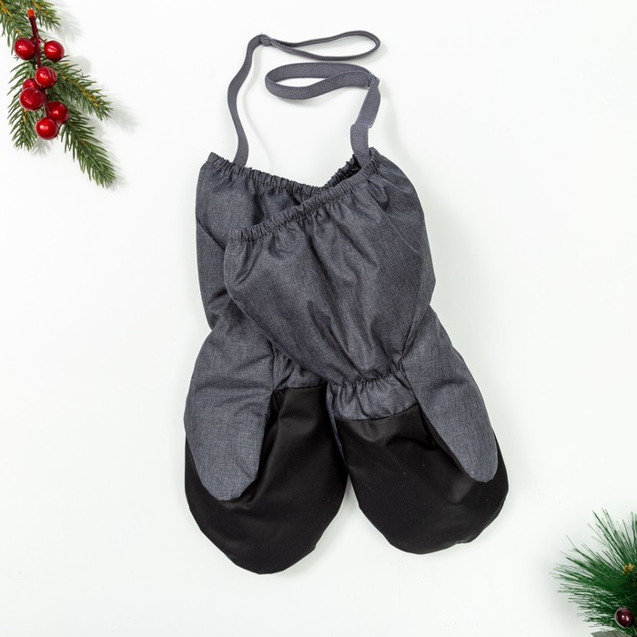 Рукавицы Эмбер, 2 года, цвет темно-серый мелланж, 90814-81