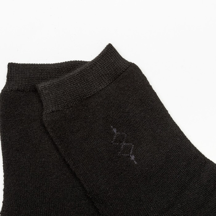 Носки мужские махровые, цвет чёрный, размер 25-27