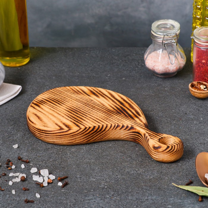 Доска авторская для подачи "Лофт", 25 х 15 см, массив ясеня