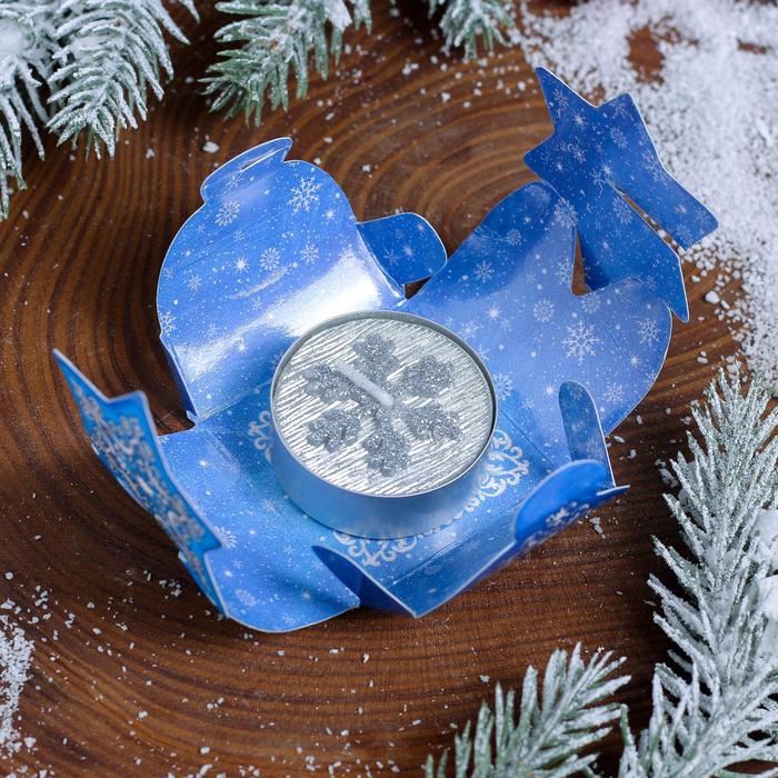 Свеча с пожеланием «Орнаментальная», 4,5 х 4,5 х 2,8 см