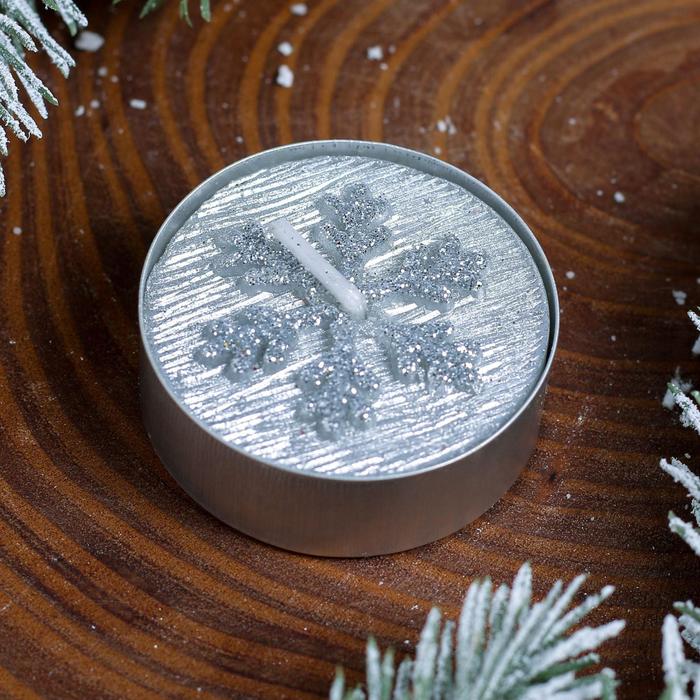 Свеча с пожеланием «Орнаментальная», 4,5 х 4,5 х 2,8 см