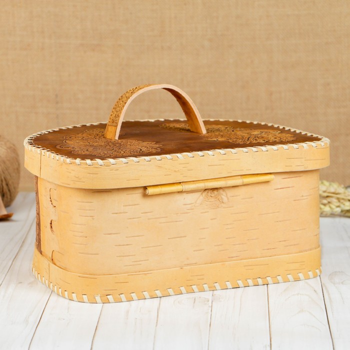 Хлебница «Фея», 30×26×13 см, береста