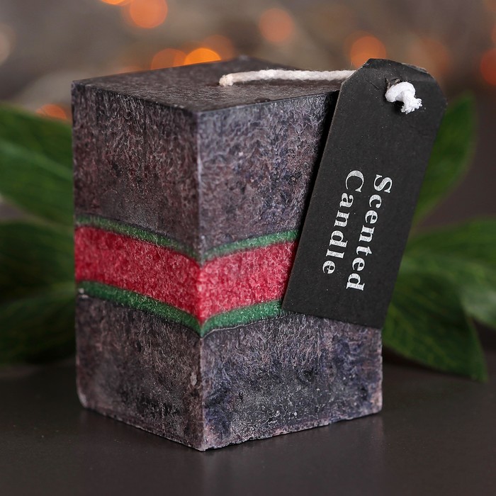 Свеча куб 5х7,5см, "Кристаллический узор"