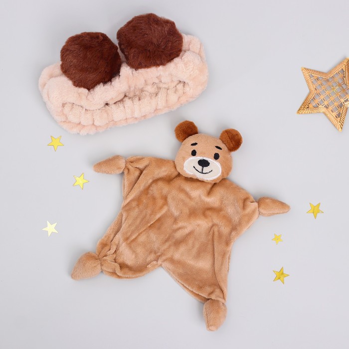 Подарочный набор "Мишутка" (комфортер+ повязка)