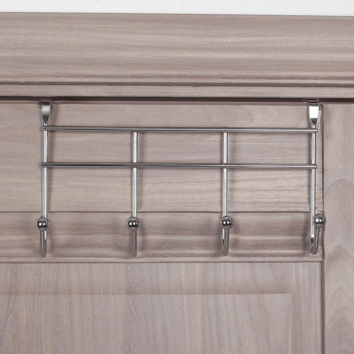 Вешалка надверная, 4 крючка