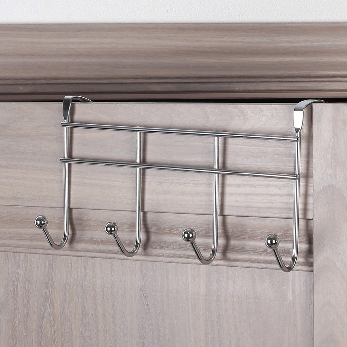 Вешалка надверная, 4 крючка