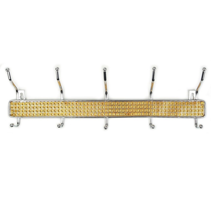 Вешалка на 5 двойных крючков 47х17х8 см, "Ромбики"