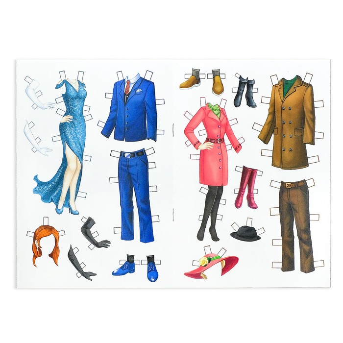 Набор бумажных куколок, 4 шт