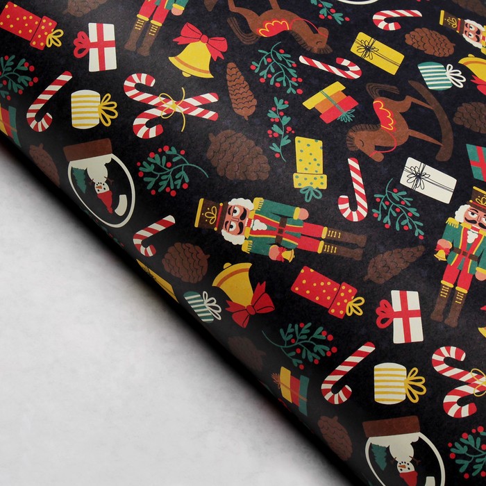 Бумага упаковочная "Щелкунчик", 67 х 100 см