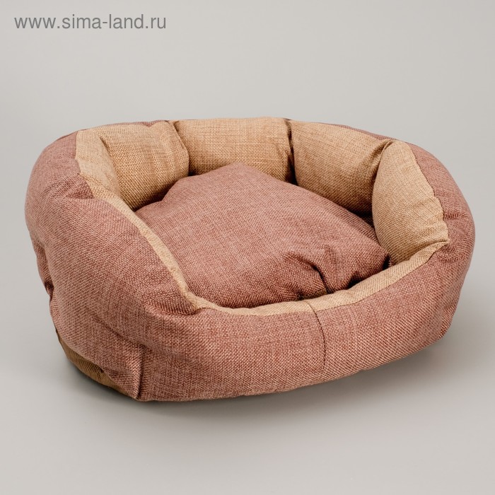 

Лежанка "Комфорт", 38 х 25 х 14 см, рогожка, коричневый