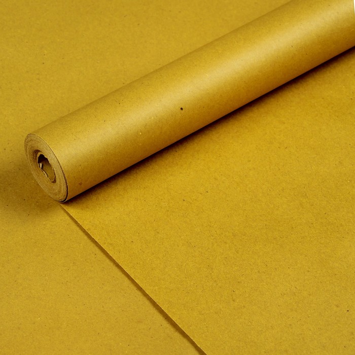 Бумага упаковочная крафт "Оливковая", 0,7 х 10 м