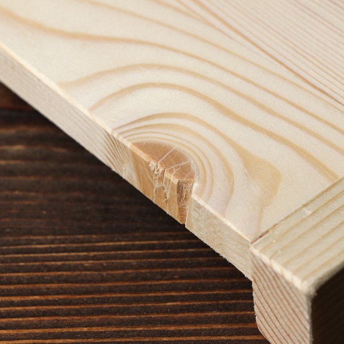 Доска для раскатки теста, массив ели, 50х40 см УЦЕНКА