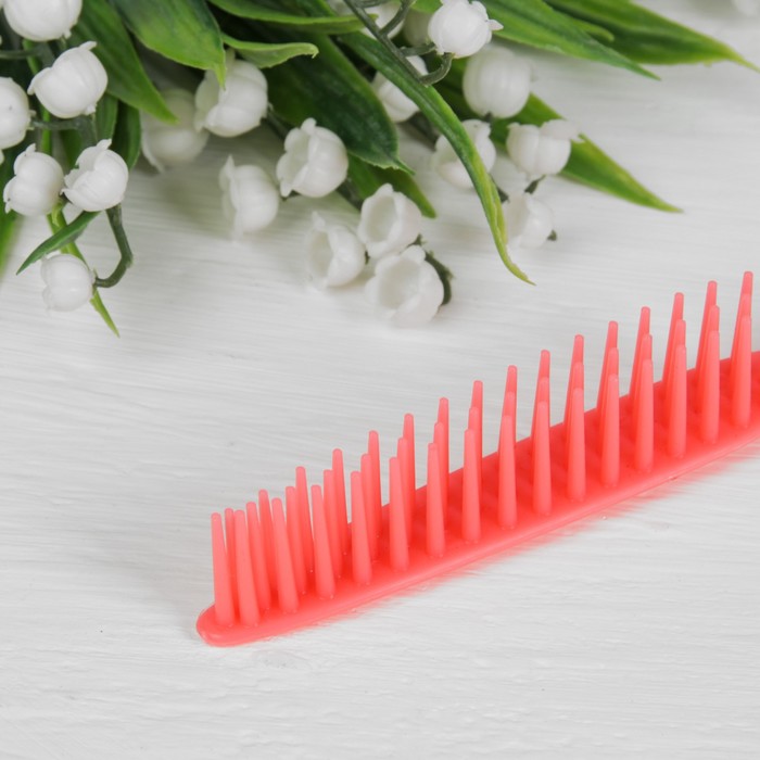 Расческа с ручкой для начёса, цвет МИКС
