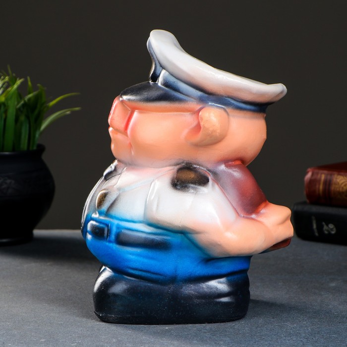 Копилка "Поросёнок-шериф", 15х15х23 см