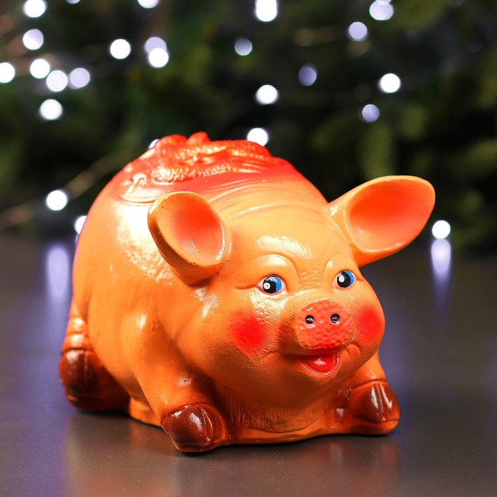 Копилка "Поросёнок с драконом", 23x17x16 см