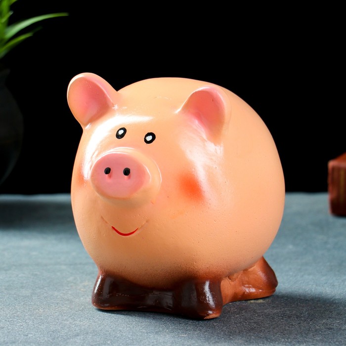 Копилка "Свинка улыбака", 16х13х14 см