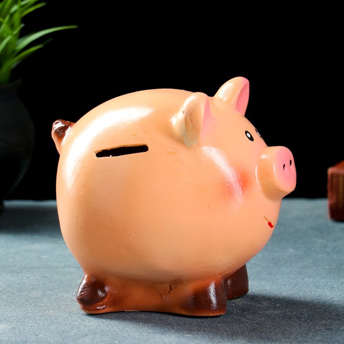 Копилка "Свинка улыбака", 16х13х14 см