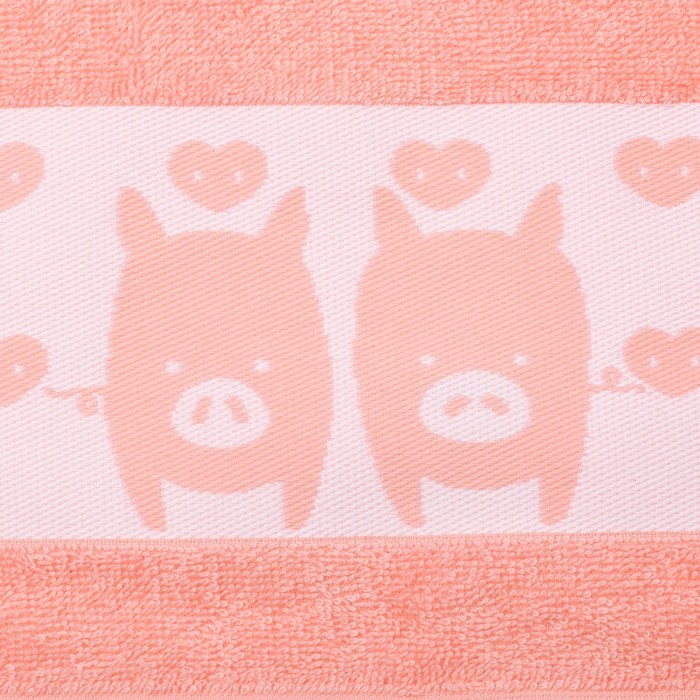 Полотенце махровое "Друзья" 30х70 см 100% хлопок, 370гр/м2