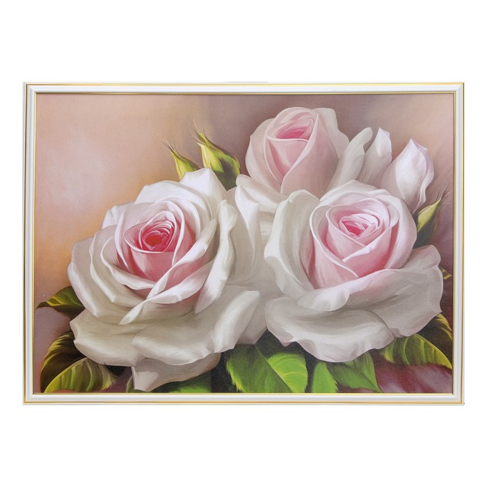 Картина "Нежные розы" 53*72 см