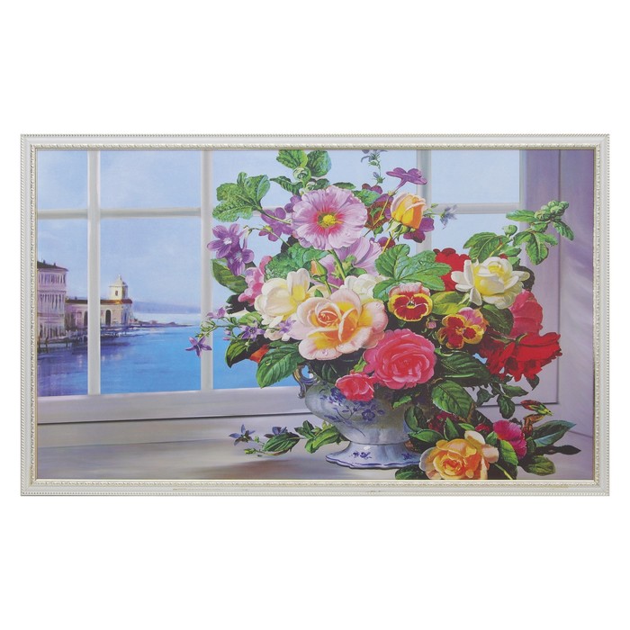 Картина "Яркий букет" 64*104 см