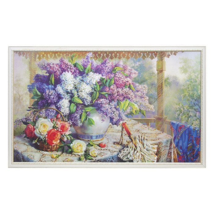 Картина "Цветочное настроение" 64*104 см