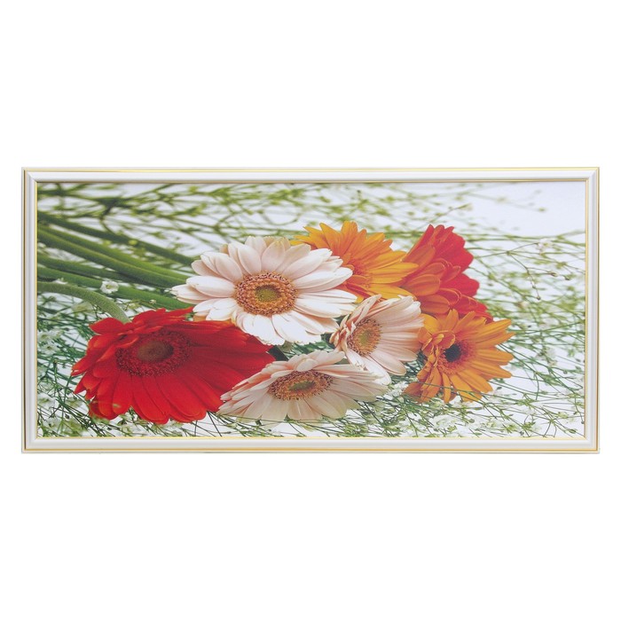 Картина "Букет гербер" 33*70 см