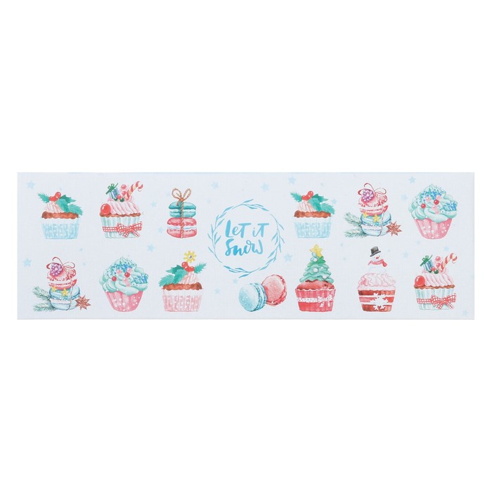 Коробочка для макарун Let it snow, 18 х 5,5 х 5,5 см