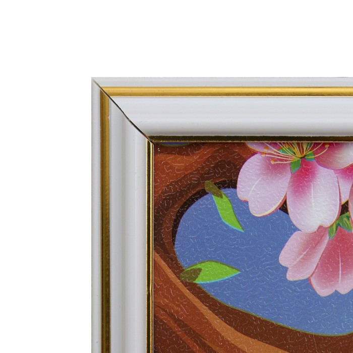 Картина "Лебеди в цветах" 53*72 см