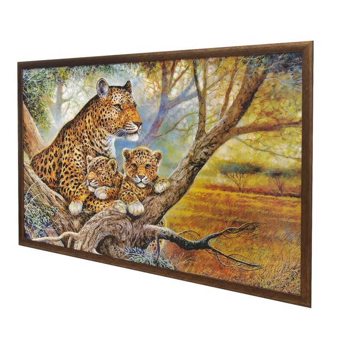 Картина "Леопарды отдыхают" 64*104 см