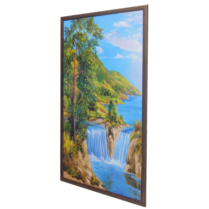 Картина "Лесной водопад" 104*64 см