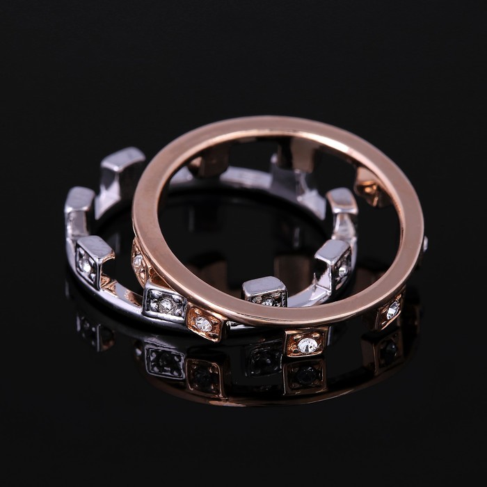 Кольцо «Камелот А.», размер 18, цвет белый в золоте