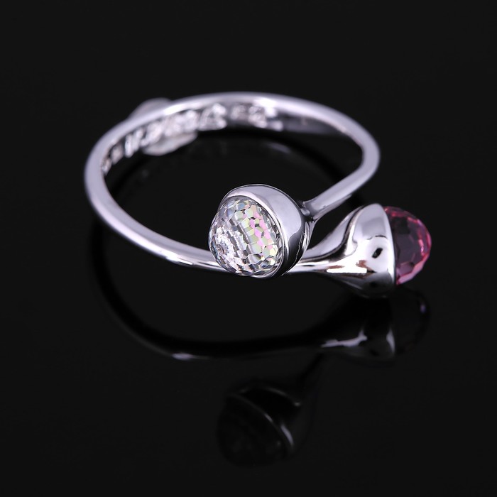 Кольцо "Айвори 1", размер 17, цветное в серебре