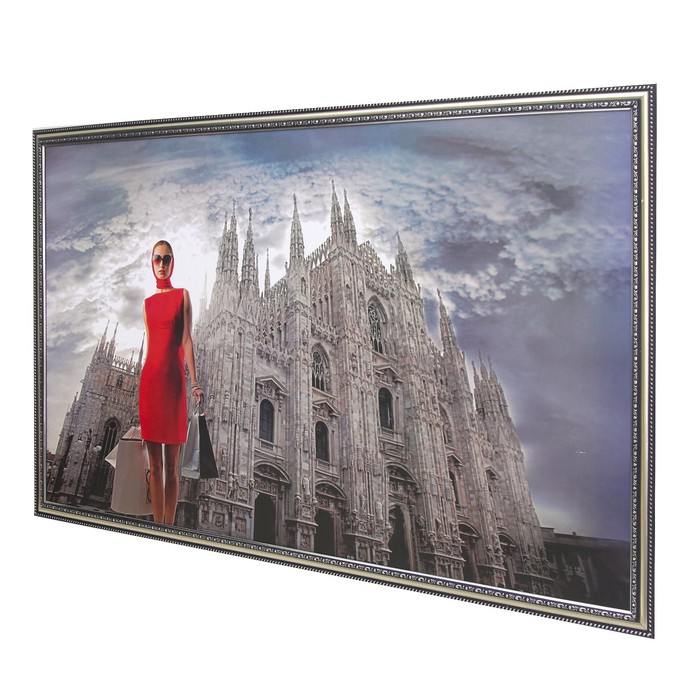 Картина "Леди в красном" 64*104 см