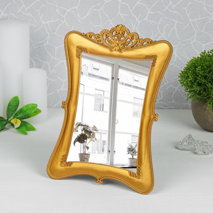 Зеркало на подставке «Корона», прямоугольное, цвет МИКС