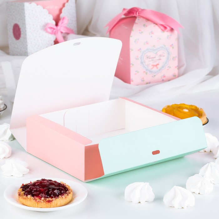 Коробка сборная для сладкого 21 х 25 х 10 см