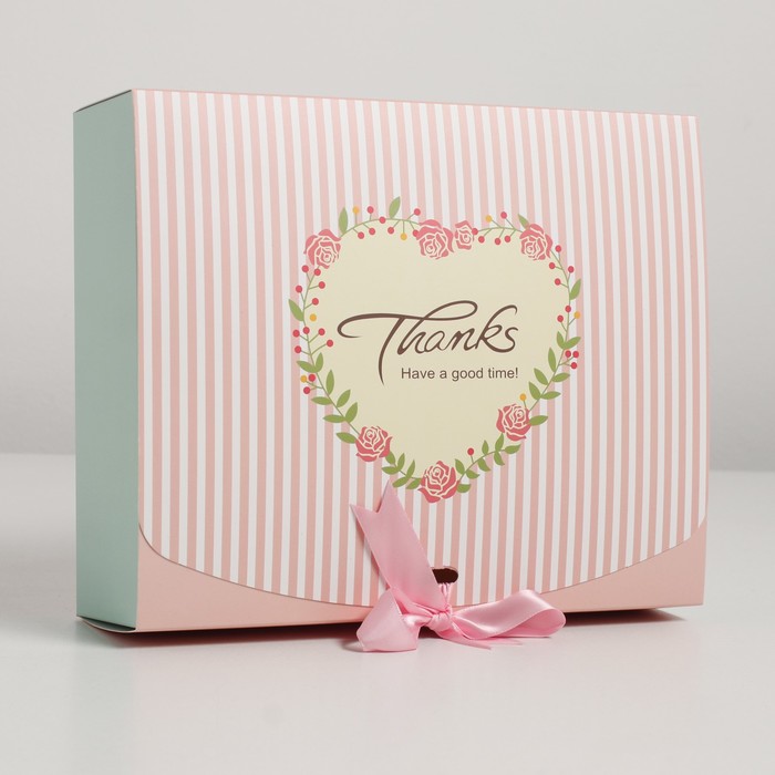 Коробка сборная для сладкого 21 х 25 х 10 см