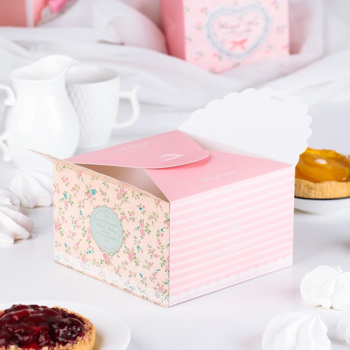 Коробка сборная для сладкого 14 х 14 х 9 см