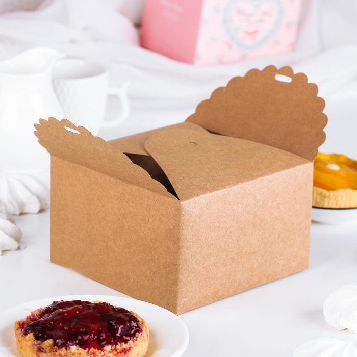 Коробка сборная для сладкого 14 х 14 х 9 см