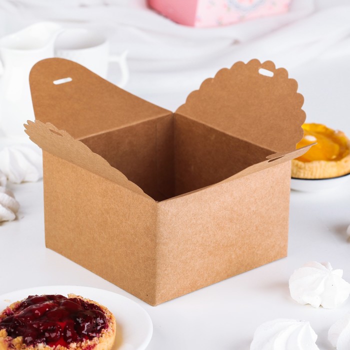 Коробка сборная для сладкого 14 х 14 х 9 см