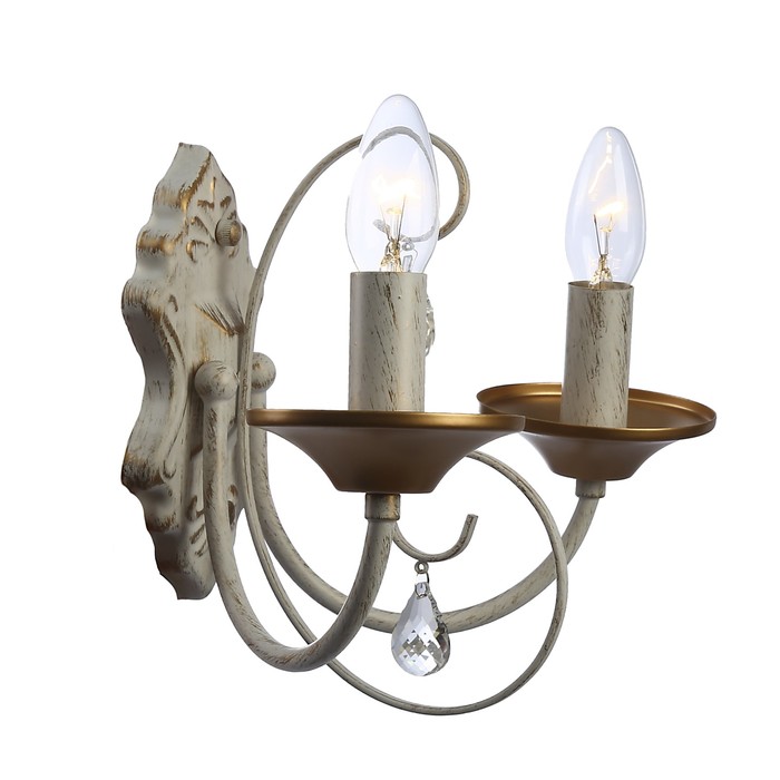 Бра "София" 2x60Вт E14 белый